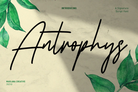 Antrophys Script: A Fresh Take on Casual Script Fonts