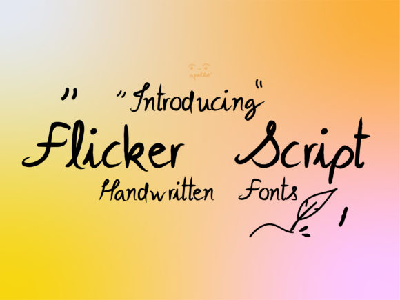 Flicker Script: The Delicate Touch for Modern Design