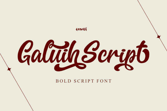 Galiuh Script: A Handwritten Font with Unmistakable Character