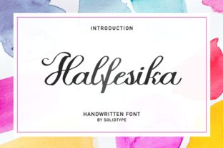 Halfesika Script: Infusing Your Designs with Handwritten Charm