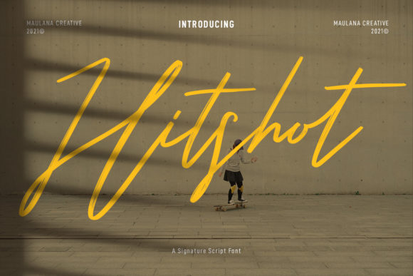 Hitshot Script: A Stylish Font for Elegant Design Projects