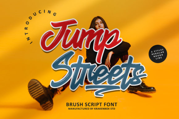 Jump Streets Script: A Handcrafted Font for Bold Branding