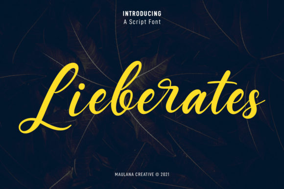 Lieberates Script: Crafting Modern Elegance in Design