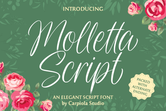 Molleta Script: A Creative Font for Modern Branding
