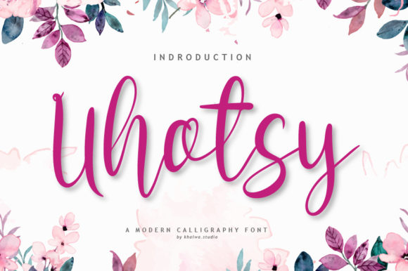 Uhotsy Script: Your Go-To Handwritten Font for Authentic Design